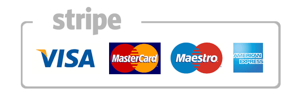 Payment methods - Visa, Mastercard, Maestro, American Express