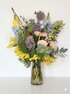 Electric Bloom Large bouquet - vibrant mix of cobalt blue, sunshine yellow and vivid pink - image 6