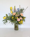 Sherbet Dip Large bouquet - spring-inspired mix of powder blues, candy pinks and lemon zest - image 5