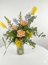 Sherbet Dip Medium bouquet - spring-inspired mix of powder blues, candy pinks and lemon zest - image 4
