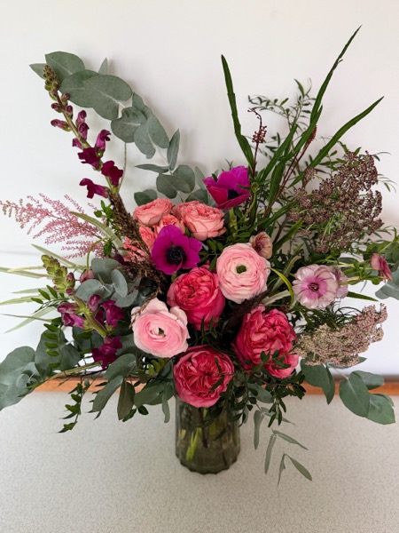 The Grand Love bouquet - bold abundant Valentine's arrangement with layered roses and ranunculus - image 3