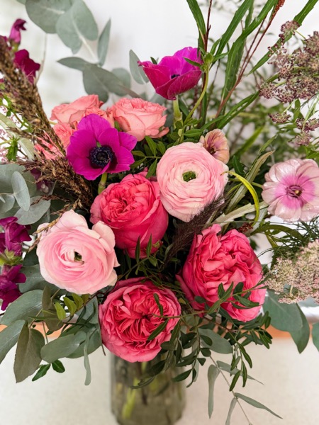 The Grand Love bouquet - bold abundant Valentine's arrangement with layered roses and ranunculus - image 4