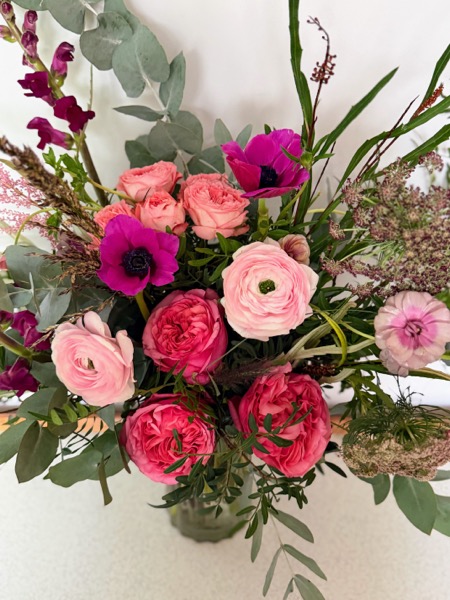 The Grand Love bouquet - bold abundant Valentine's arrangement with layered roses and ranunculus - image 5