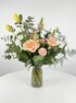 Velvet Apricot Medium bouquet - warm luxe blend of champagne, peach and soft apricot tones - image 2