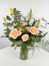 Velvet Apricot Medium bouquet - warm luxe blend of champagne, peach and soft apricot tones - image 6