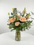 Velvet Apricot Medium bouquet - warm luxe blend of champagne, peach and soft apricot tones - image 7