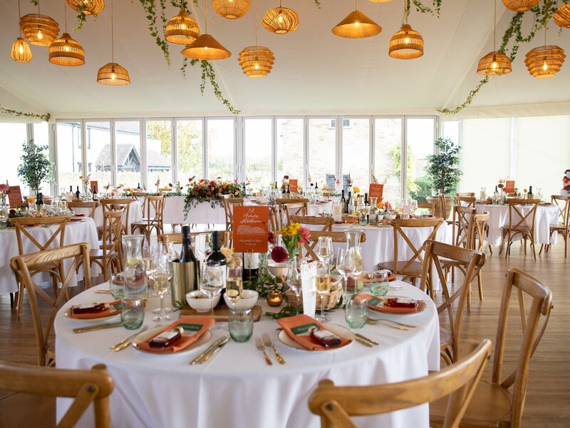The Delbury Hall Orangery arranged for Ellie and Jack’s autumn wedding